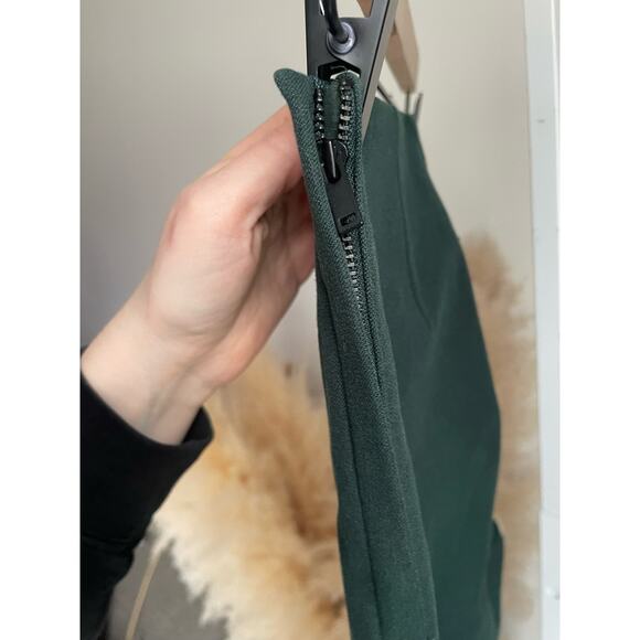 ⭐️ 3/$20 COS Stretch Twill Slim Trouser Pants Womens Size 2 Hunter Green - Picture 9 of 12